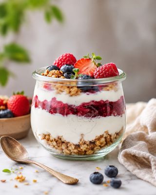Navrstvěte si svůj dezert ve sklenici a vytvořte si sladkou dobrotu, která krásně vypadá a výborně chutná. 🍓✨ Na dno...