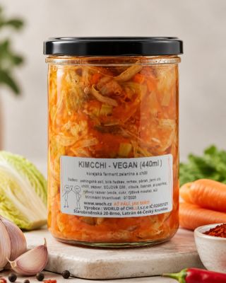 Sklenice vysoký rovný sturz umožňuje dokonale nahlédnout na strukturu kimči. Když ho držíte v ruce, doslova vás láká svými...