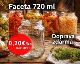 🔥 Mimoriadna akcia na pohár Faceta 720 ml! 🫙 Zásobte sa pred sezónou výhodne a prakticky. Univerzálny pohár Faceta 720 ml...