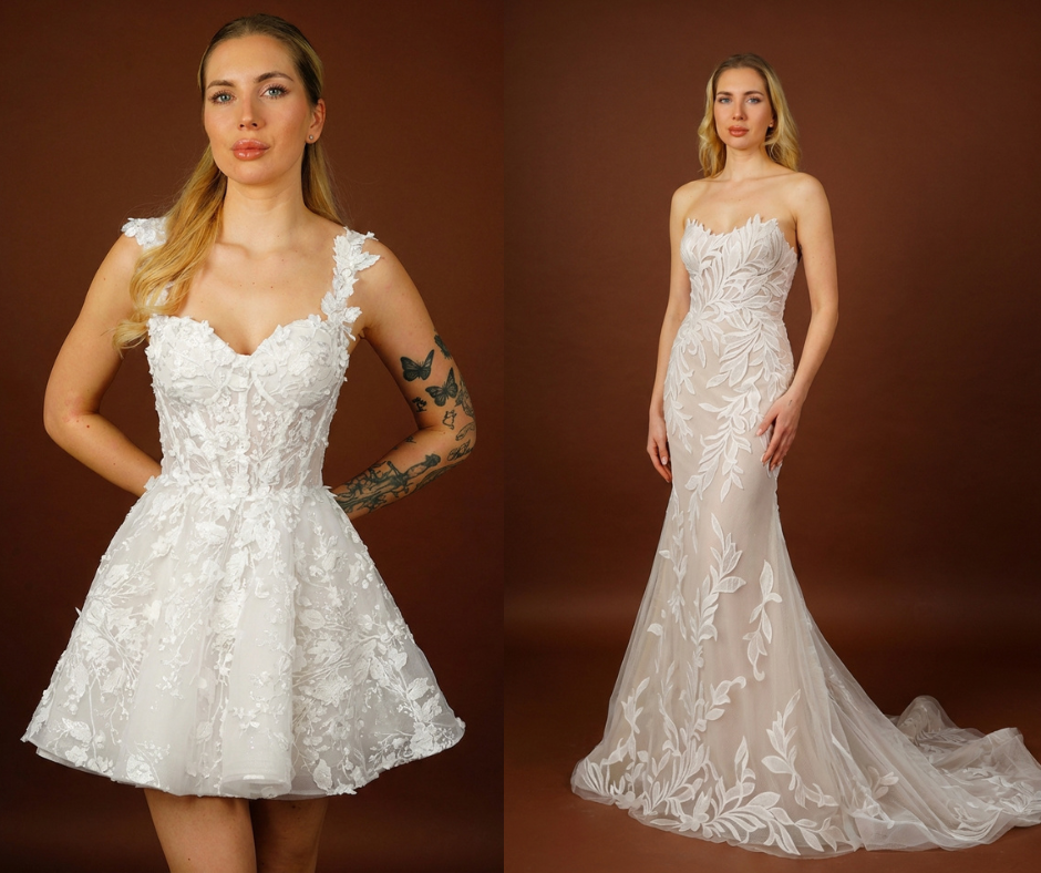 Svatební šaty na den i večer: jak vytvořit 2 looky v 1 bez druhých šatů