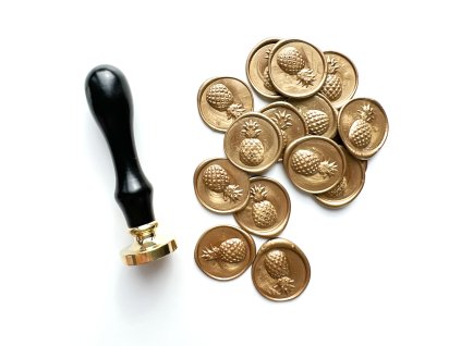 Pečeť na obálku - 3D Ananas (Barva Bílá)