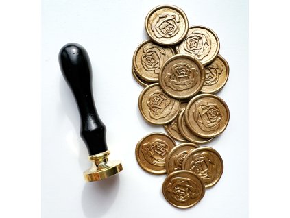 Pečeť na obálku - Rose (Barva Pastelová růž)