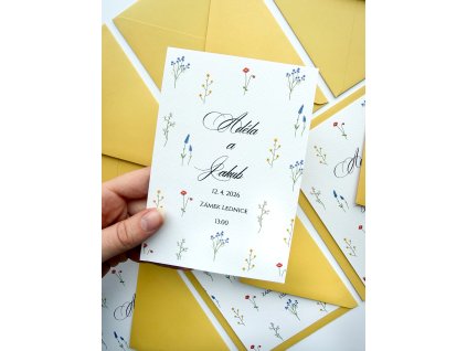 Svatební oznámení - Luční kvítí