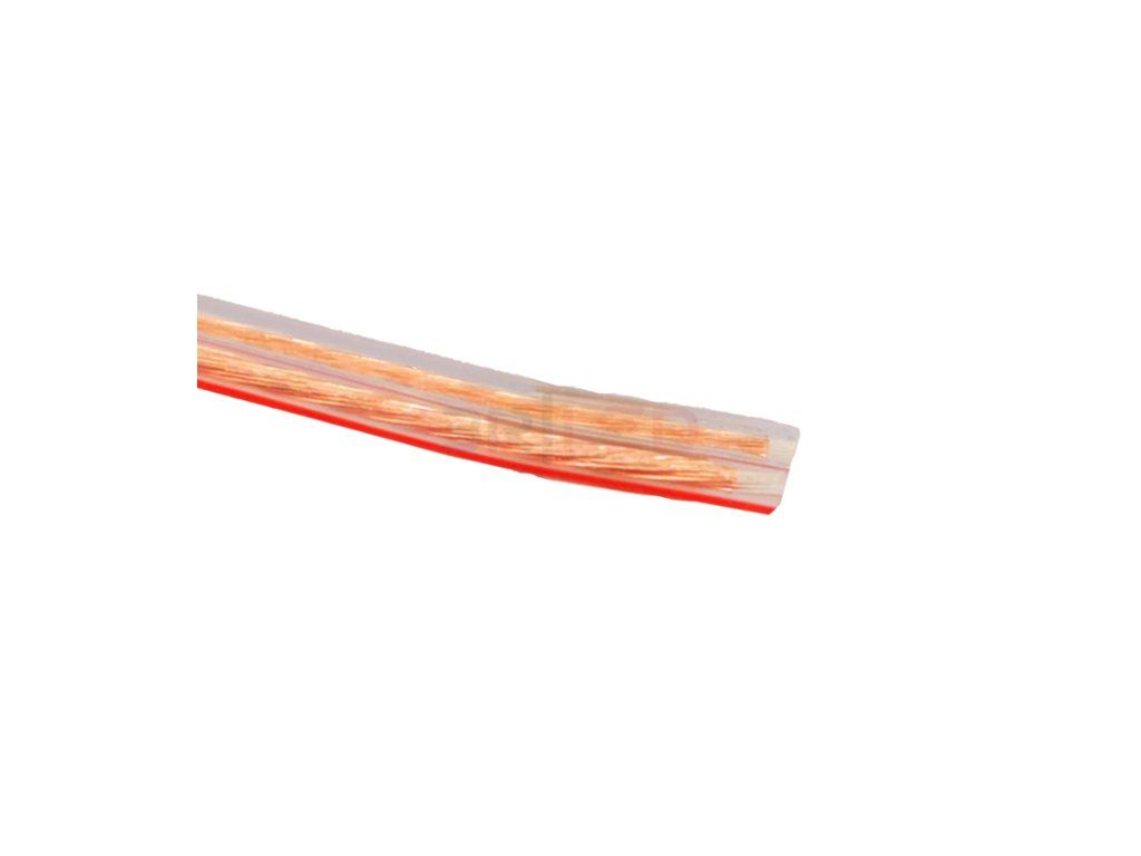 20587 kabel 2 x 0 5mm plochy transparentni