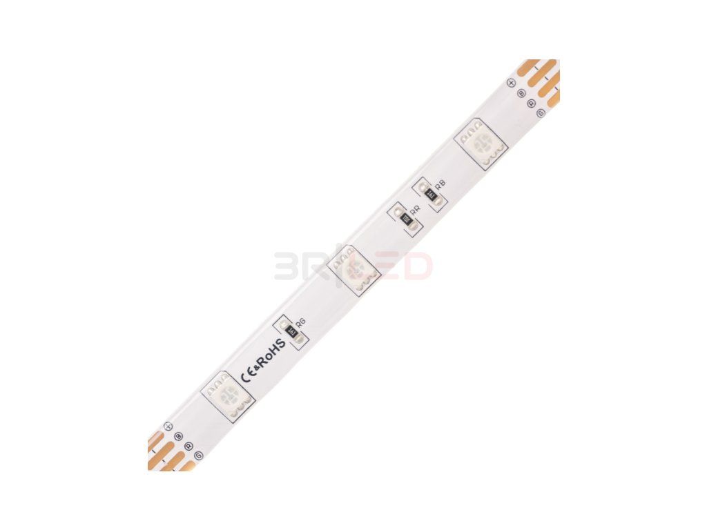 21100 rgb led pasek 12v zality 7 2w 439lm m ip50