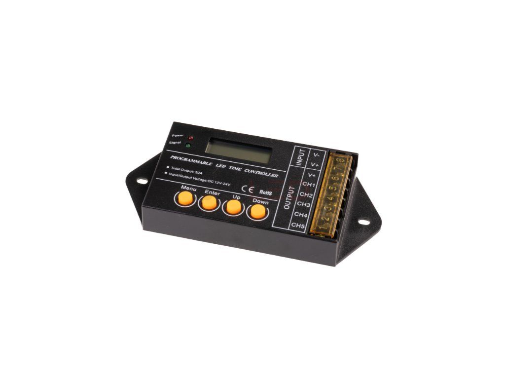 21973 programovatelny usb led ovladac 5 kanalu 12 24v 20a