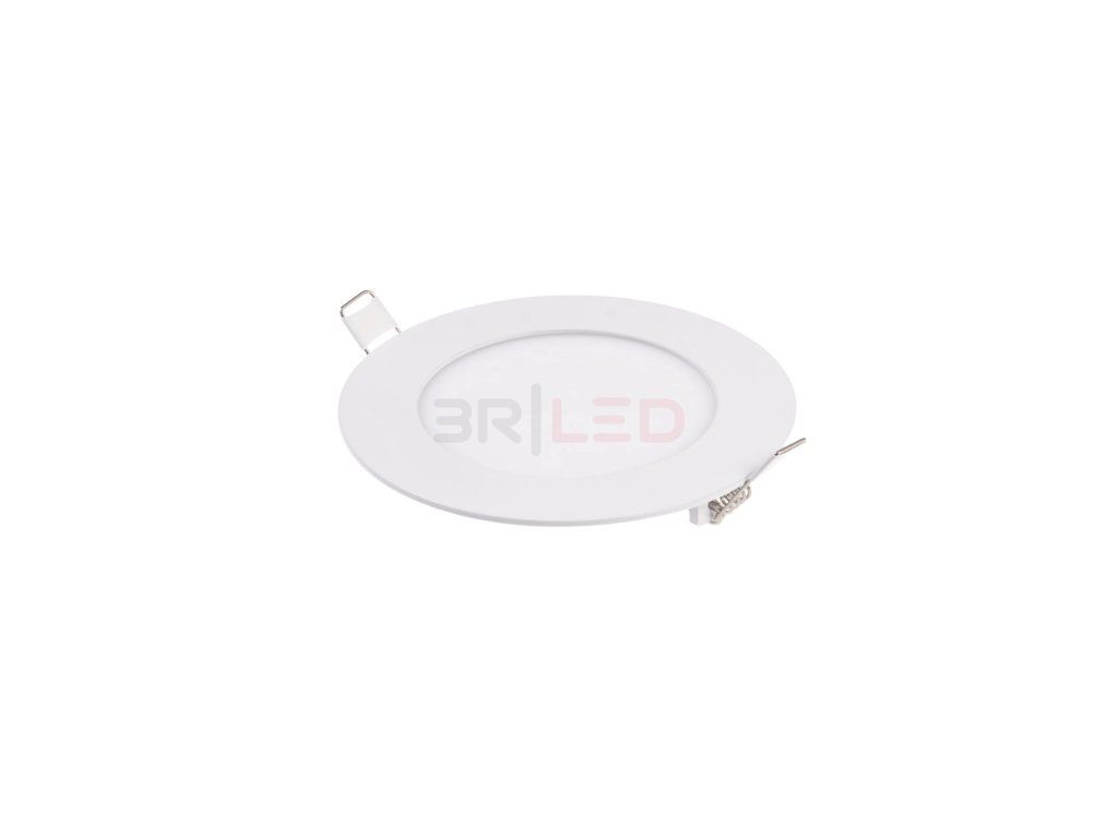mini LED panel, vestavný, kulatý, 6W (Barva studená bílá CW)