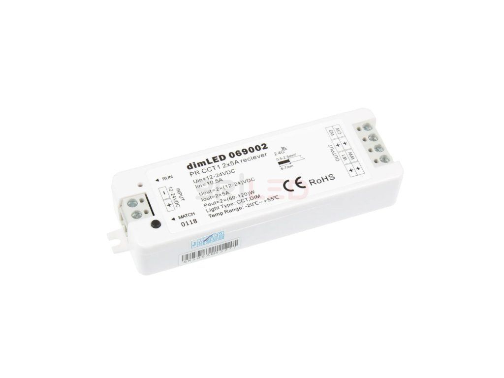 23728 prijimac dimled cct 1barevne 2x5a