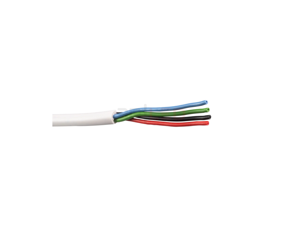 24019 kabel 4 x 0 75mm kulaty bily