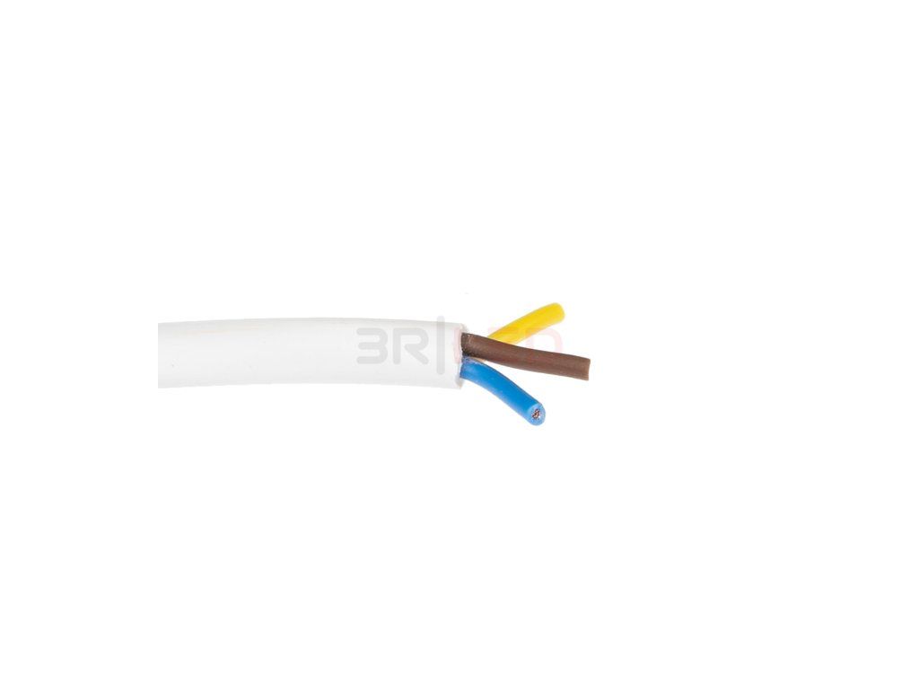 24031 kabel 3 x 0 75mm kulaty bily
