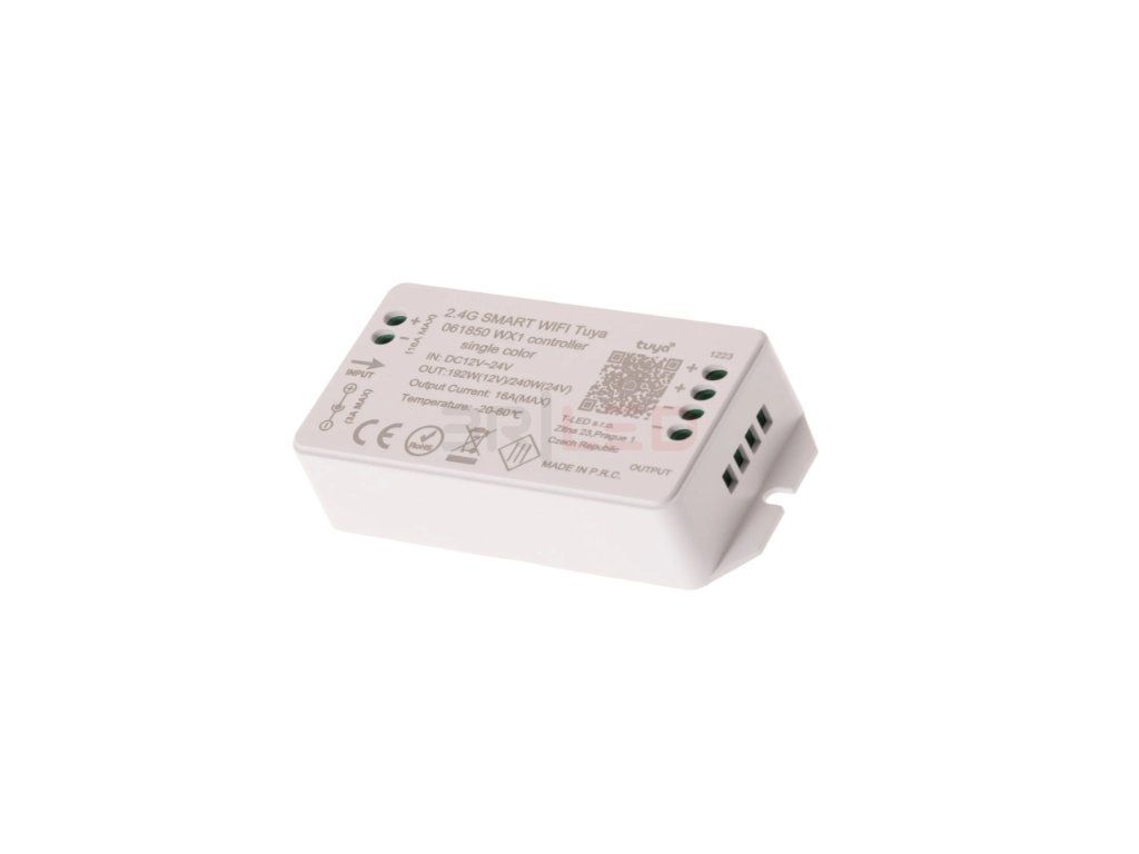 26872 smart wifi tuya ovladac pro 1barevne pasky 12 24vdc