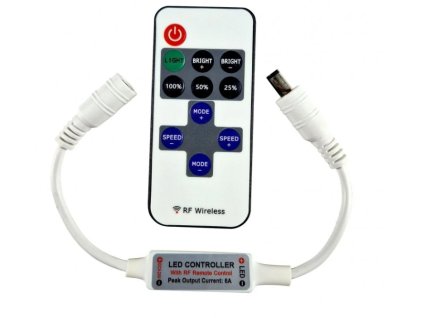 RF LED ovladač Mini, 1 kanálový, nekonektorovaný