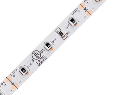 UV LED pásek, 12V, 9,6W, UV čip, 395 - 405nm
