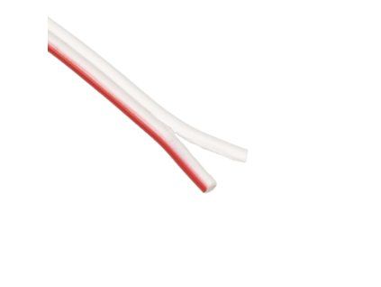 Kabel 2 x 0,5mm, plochý, ČERNÝ/BÍLÝ (Barva černá)