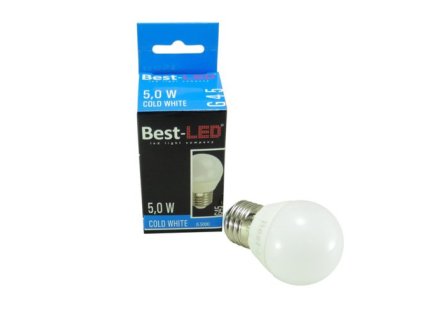 LED zarovka BL G45 E27 5W studená