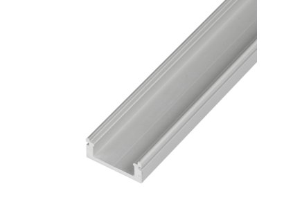 LED profil, N8H, nástěnný - vysoký, stříbrný + nacvakávací mléčný difuzor, 2m