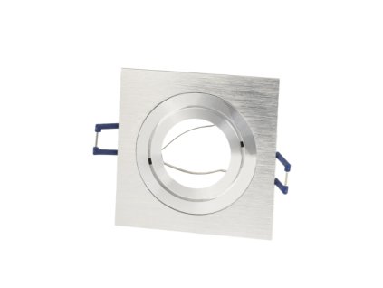 Podhledový rámeček, čtverec, MR16/Gx5,3, lesklý nikl