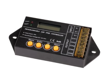Programovatelný USB LED ovladač, 5 kanálů, 12-24V,20A
