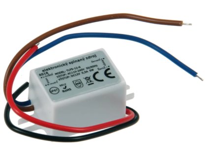LED napájecí zdroj 12V, 6W, 0,5A, IP67