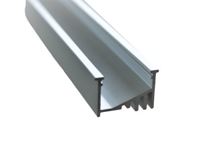 LED profil, V45 Corner, vestavný, stříbrný, bez difuzoru, 2m