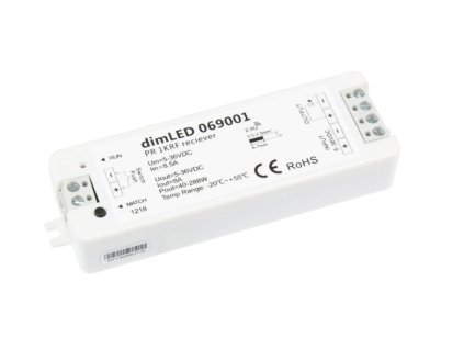 dimLED přijímač pro 1barev. LED pásky, 1x8A, 5-36V DC