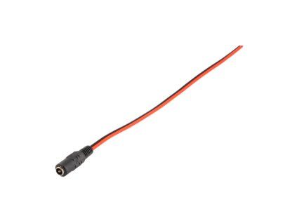 24226 dc napajeci konektor kabel samice cerna 25cm