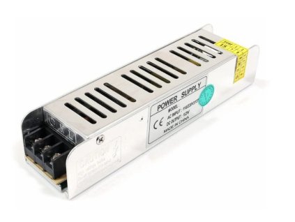 LED napájecí zdroj 12V, 120W, 10A, IP20 vnitřní, plech SLIM