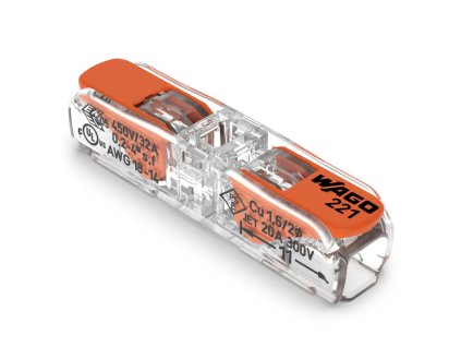 vyr 7246 wago 221 2411 svorka spojovaci inline s packou max 4mm2 2vodice transparentni