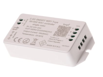 SMART WIFI Tuya ovladač pro 1barevné pásky, 12-24VDC