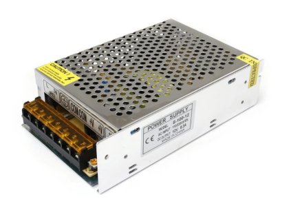 LED napájecí zdroj 12V, 100W, 8,5A, IP20 vnitřní, plech