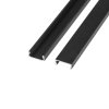 LED profil, Mikro 2, bez difuzoru, ČERNÁ/BRONZ, 2m