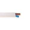 Kabel 2 x 1mm, plochý, ČERNÝ/BÍLÝ (Barva černá)