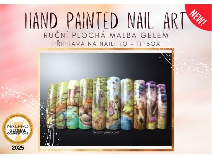 Hand Painted Nail Art - ruční malba Tipbox