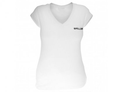 ELEGANTNÍ BAVLNĚNÉ TRIČKO BRILLBIRD - BÍLÉ