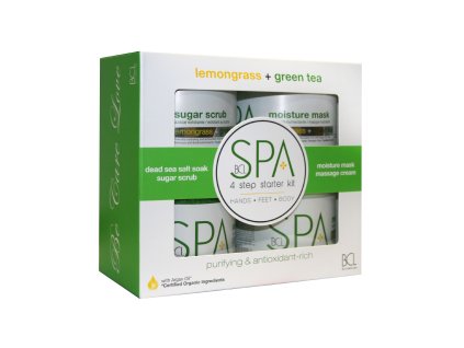 SPA Lemongrass Green Tea Starter Kit 16oz angled