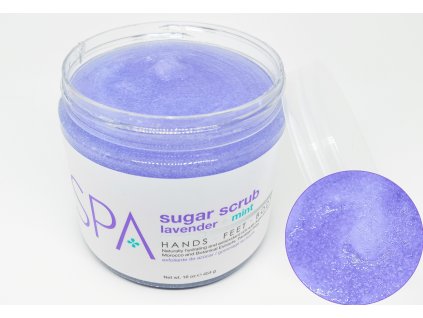 SPA53102 Sugar Scrub Lavender + Mint 454g