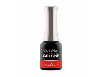 GelOne - gel lak - #08 Poppy in sunset (Obsah 4 ml)