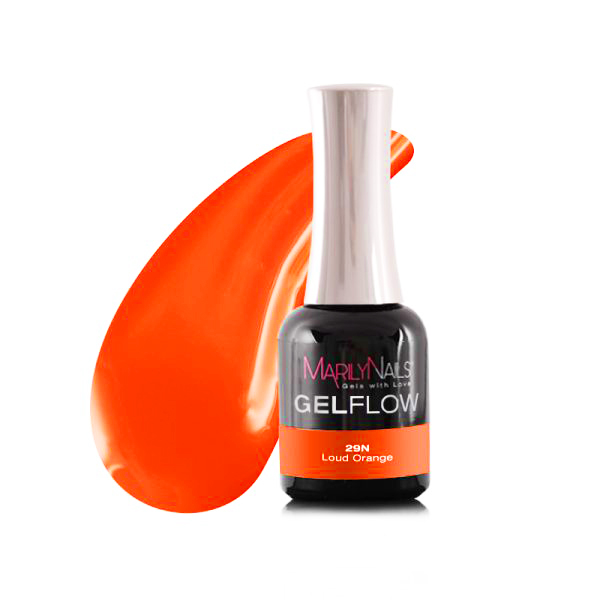 GelFlow - gel lak - #29 Loud orange Obsah: 7 ml