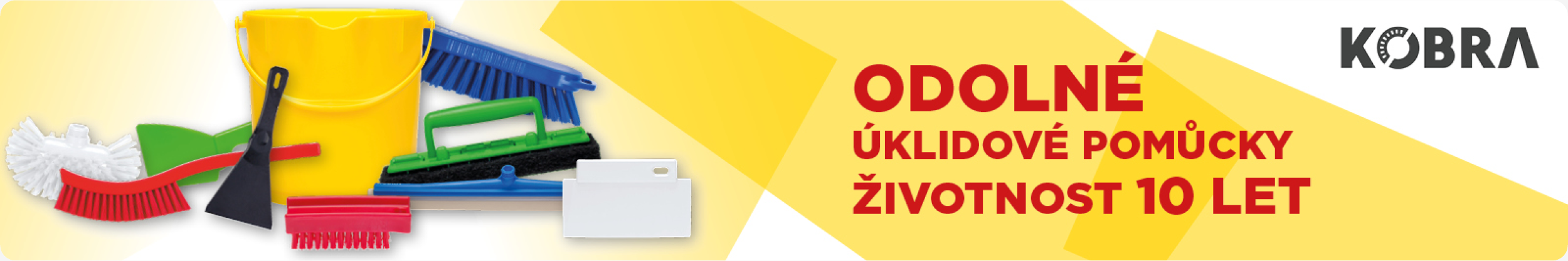 Kobra úklidové pomůcky, odolné smetáky, rejžáky, stěrky