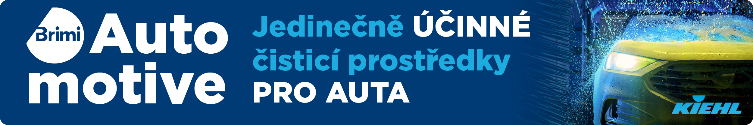 Automotive účinné prostředky pro mytí aut v automyčkách od výrobce Kiehl