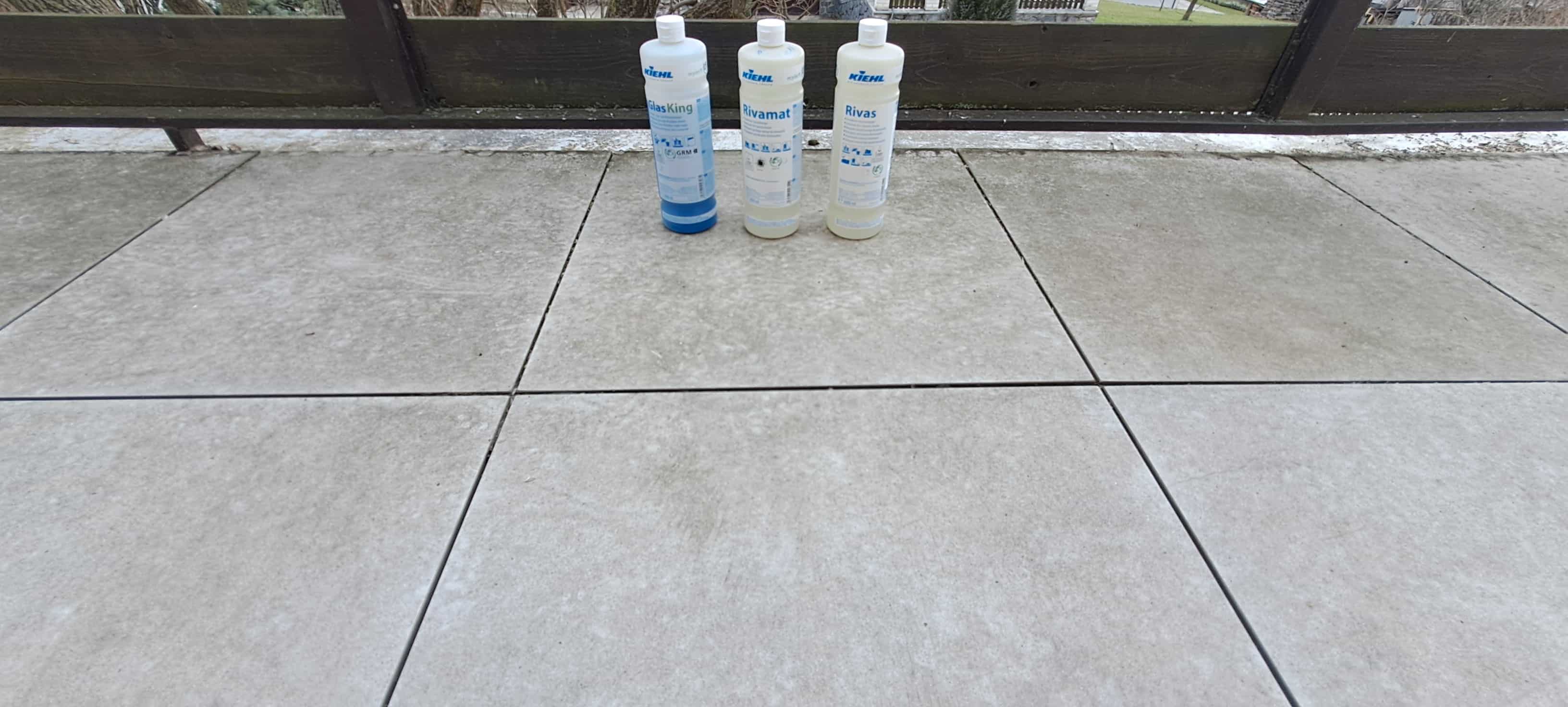 test 3 produktů Rivas, Rivamat a GlasKing na terase