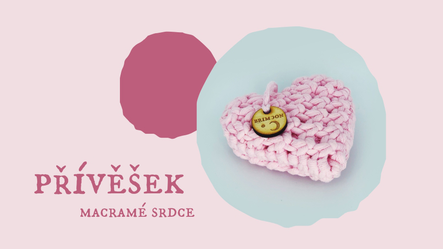 srdce macramé