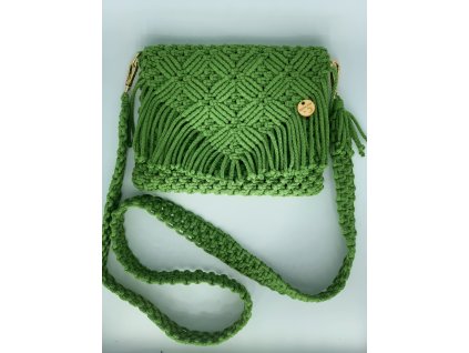 Kabelka crossbody macramé avokádo 1