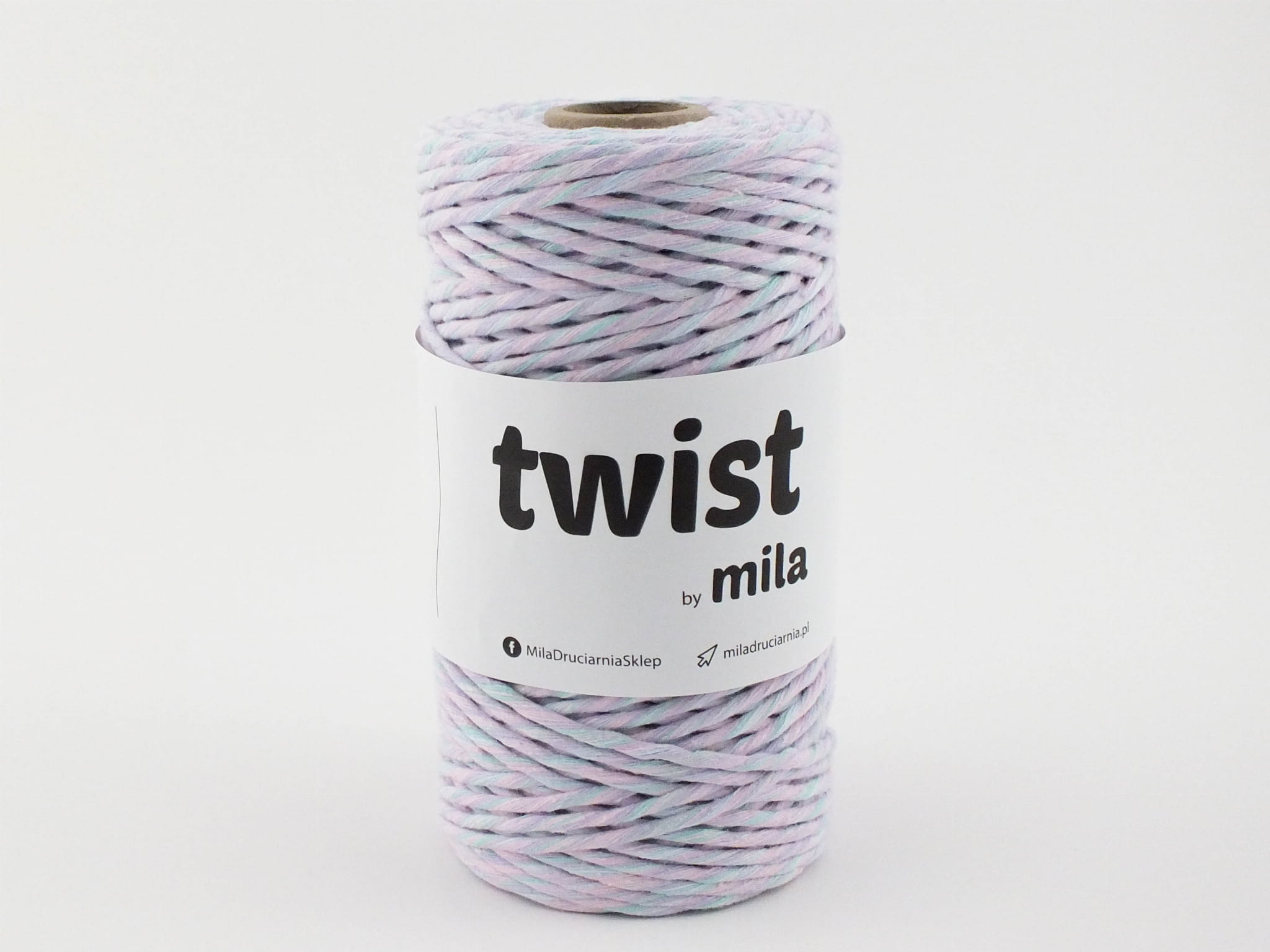 MILA TWIST šňůra 3mm/100m - Pastelová mix