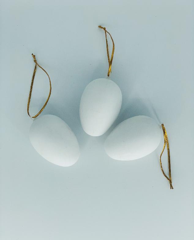 Velikonoční vajíčko závěsné bílé