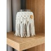 Lucerna macramé smetanová malá 6