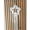 Hvězda nástěnná macramé přírodní 6