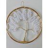 Strom života drátěný s bílými korálky