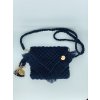 Kabelka crossbody macramé modrá4