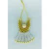 Andílek mini macramé žlutý 1